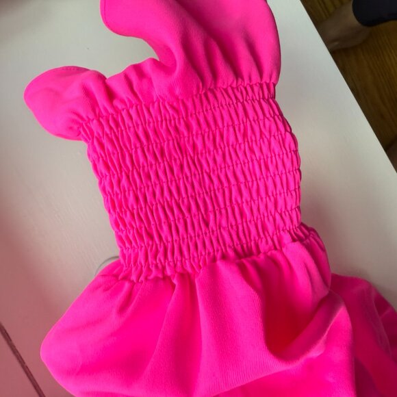 Pomander Place  Electric Pink Crepe Kenzo Dress (size small) - Picture 7 of 14